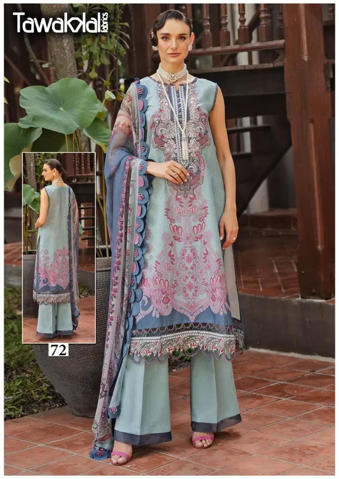 Mehroz Vol 8 By Tawakal Cotton Printed Pakistani Dress Material Wholesale Price In Surat
